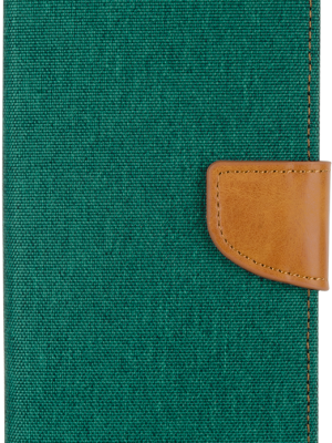 Goospery Canvas Diary For Galaxy A21S - Green