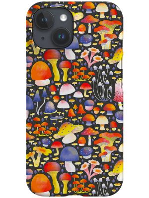 Mushrooms by Angela Sbandelli Phone Case (Grey)