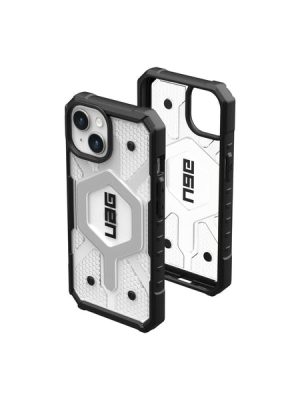 UAG Pathfinder Clear Magsafe Phone Case for iPhone 15 Plus (Ice)