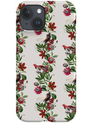 Exotic Passiflora and Birds By Uta Naumann Phone Case (White)