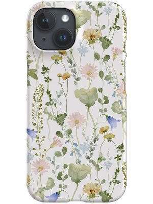 Pastel Watercolour Wildflower Meadow By Uta Naumann Phone Case (White)