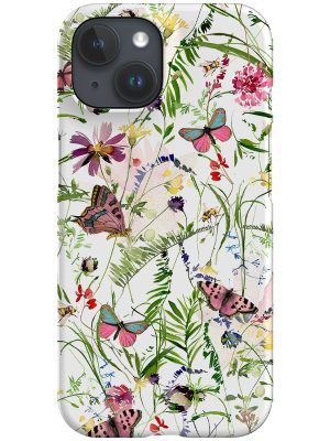 Midsummer Garden Butterflies By Uta Naumann Phone Case (White)