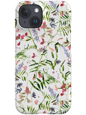 Cute Wildflower Meadow By Uta Naumann Phone Case (White)