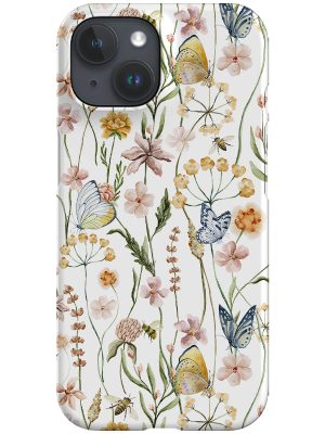 Enchanting Wildflower Garden By Uta Naumann Phone Case (White)