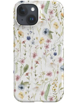 Soft Watercolour Wildflowers By Uta Naumann Phone Case (Pastel)