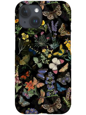 Vintage Night Wildflowers Meadow By Uta Naumann Phone Case (Black)