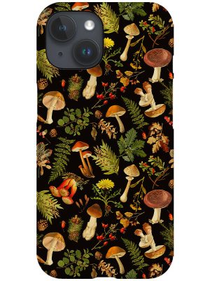 Vintage Night Woodland Garden By Uta Naumann Phone Case (Black)