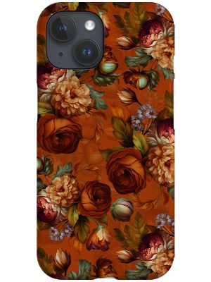 Baroque Vintage Oil Paint Florals By Uta Naumann Phone Case (Orange)