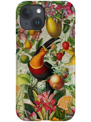 Tropical Vintage Toucan By Uta Naumann Phone Case (Green)
