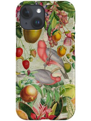 Vintage Exotic Cockatoo Bird By Uta Naumann Phone Case (Green)
