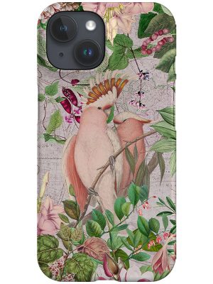 Pink Vintage Cockatoo Bird By Uta Naumann Phone Case (Pink)