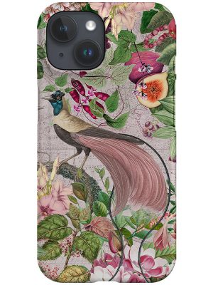 Vintage Pink Birds of Paradise By Uta Naumann Phone Case (Pink)