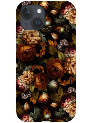 Botanical Vintage Moody Peonies By Uta Naumann Phone Case (Orange)