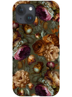 Romantic Baroque Gothic Florals By Uta Naumann Phone Case (Green)
