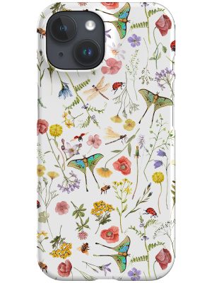 Midsummer Garden Moths By Uta Naumann Phone Case (White)