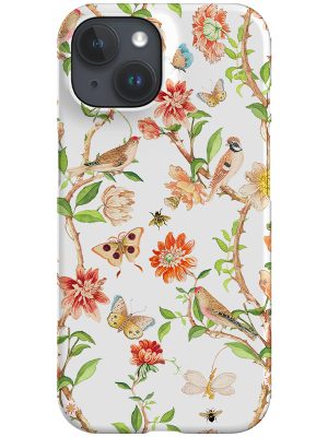 Antique Vintage Chinoiserie Birds By Uta Naumann Phone Case (White)