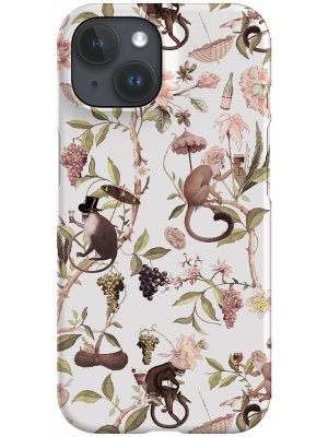 Vintage Pink Chinoiserie Monkeys By Uta Naumann Phone Case (Pink)