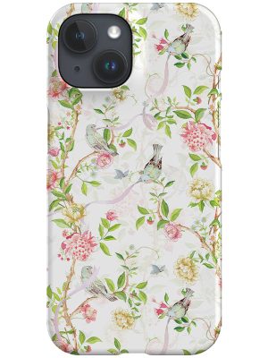 Chinoiserie Vintage Lovebirds By Uta Naumann Phone Case (White)