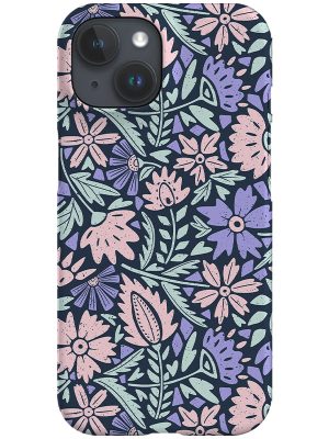 Scandinavian Folk Florals by Denes Anna Design Phone Case (Pastel)