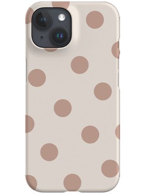 Bold Dots Phone Case (Pale Terracotta)