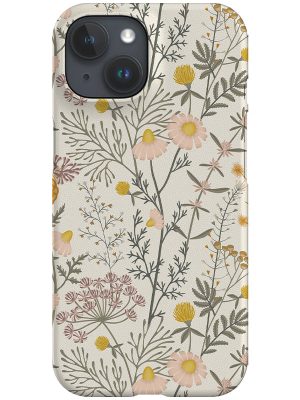 Botanical Weeds by Garabateo Phone Case (Beige)
