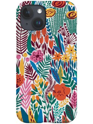 Colourful Flowers by Maria Galybina Phone Case (Rainbow)