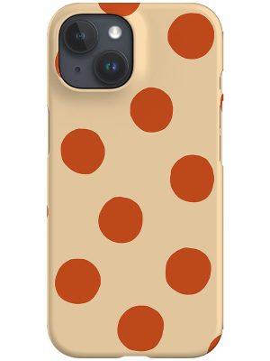Clay Dots Phone Case (Beige Burnt Orange)