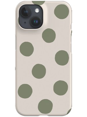 Clay Dots Phone Case (Linen Moss Green)