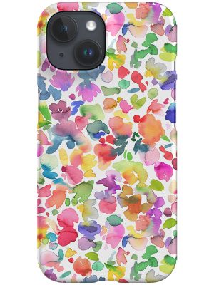 Colourful Abstract Brushstrokes Floral By Ninola Design Phone Case (Multicolour)