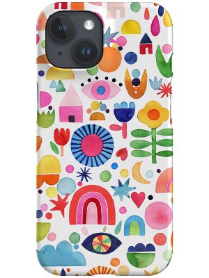 Colourful Wonderful Cute Life By Ninola Design Phone Case (Multicolour)