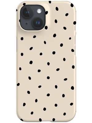 Drift Dots Phone Case (Beige Black)