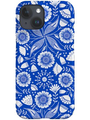 Botanical Blue by Rachel Parker Phone Case (Blue)