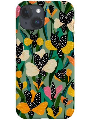 Pansy Matcha by Rachel Parker Phone Case (Green)