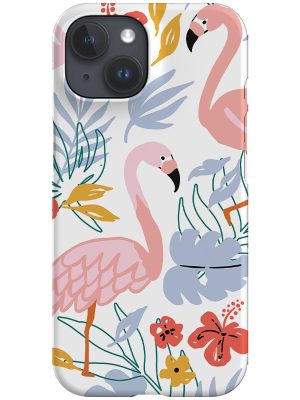 Flamingos By Maria Galybina Phone Case