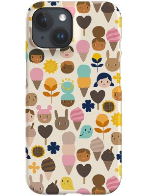 Ice Cream Afternoon by Cecilia Mok Phone Case (Beige)