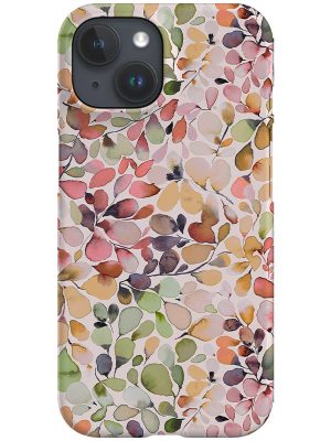 Leafy Multicolour Leaves By Ninola Design Phone Case (Neutral)