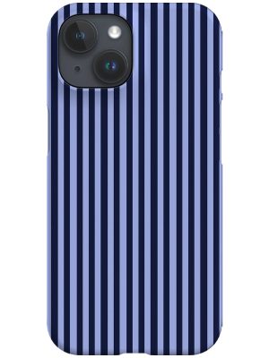 Line Study Stripes Phone Case (Tonal Blue)