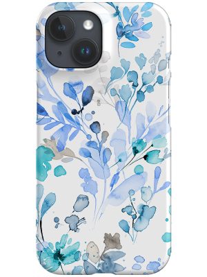 Minimal Wild Plants By Ninola Design Phone Case (Blue)