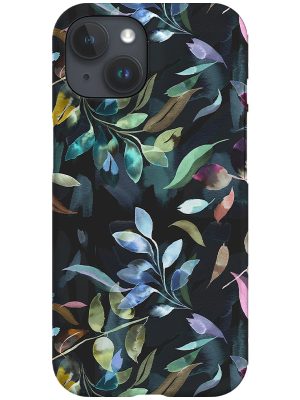 Mystic Leaves By Ninola Design Phone Case (Black)
