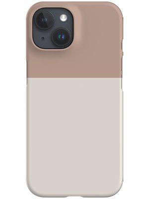 Colour Block Print Phone Case (Pale Terracotta)