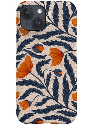 Poppy Flowers by Denes Anna Design Phone Case (Beige)