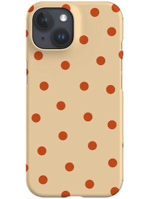 Quiet Dots Phone Case (Beige Burnt Orange)