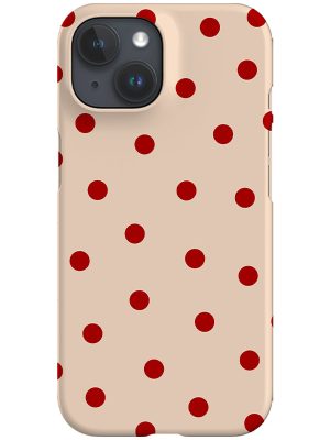 Quiet Dots Phone Case (Beige Red)