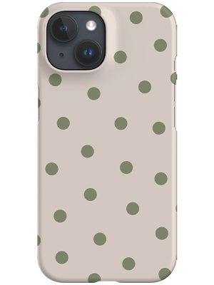 Quiet Dots Phone Case (Linen Moss Green)