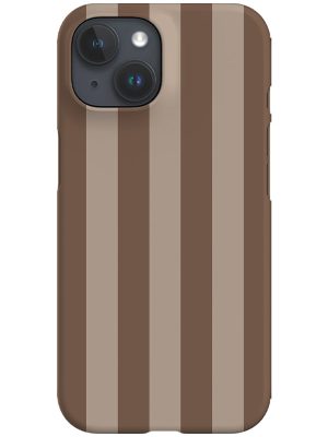 Quiet Line Stripe Phone Case (Cocoa Brown)