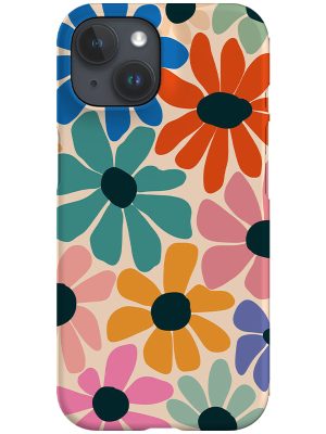 Retro Fun Floral By Gavthomeu Phone Case (Colourful)