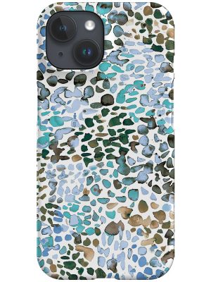 Speckled Watercolour By Ninola Design Phone Case (Blue)