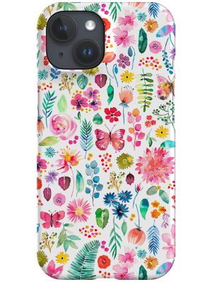 Spring Botanical Plants and Forest By Ninola Design Phone Case (Multicolour)