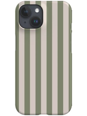 Still Line Stripe Phone Case (Linen Moss Green)