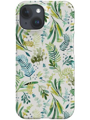 Tuscany Leaves By Ninola Design Phone Case (Green)